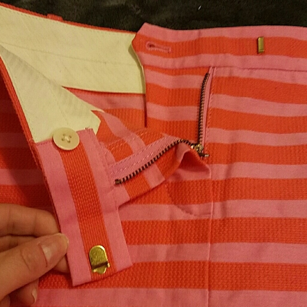 J. Crew Stripe Mini Skirt Size 0 Summer 13 - Picture 6 of 12